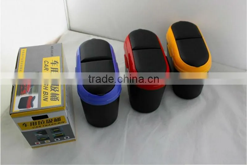 2014 hot selling all black waste bin for cars (FH-AB001)