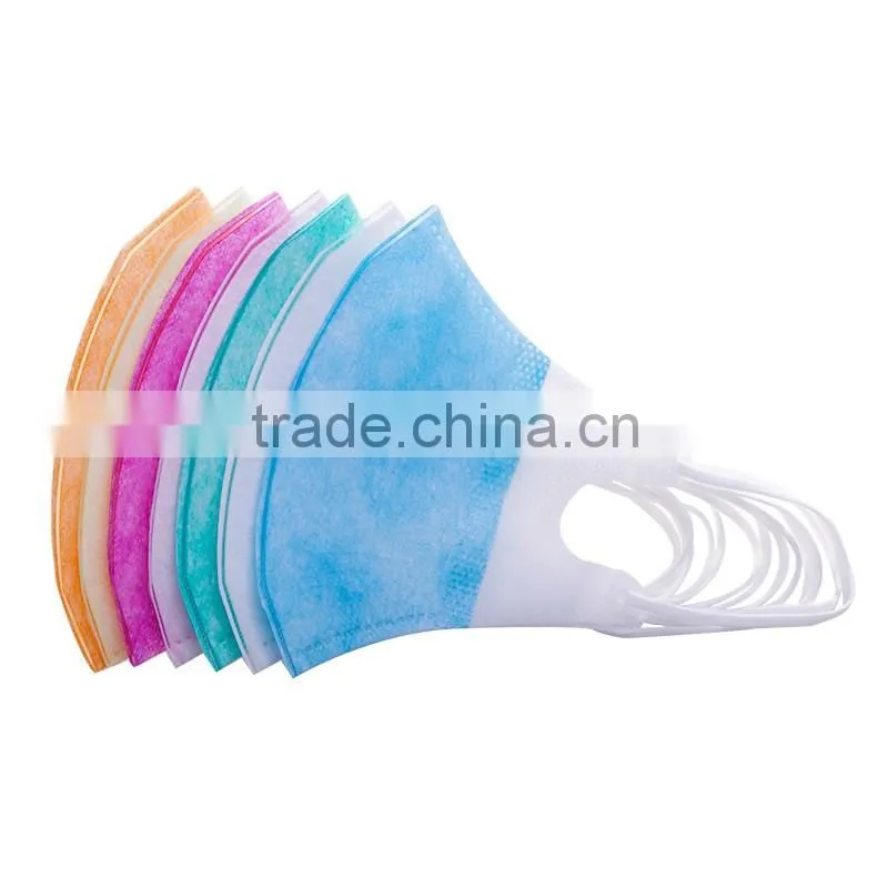 2016 ECOMA colorful anti-fog 3-D face mask, polypropylene isolation mask