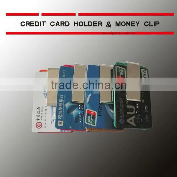 money clip & credit card holder for four colours.
