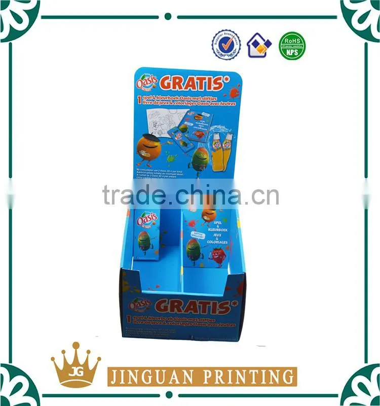 Custom made desktop corrugated paper display box