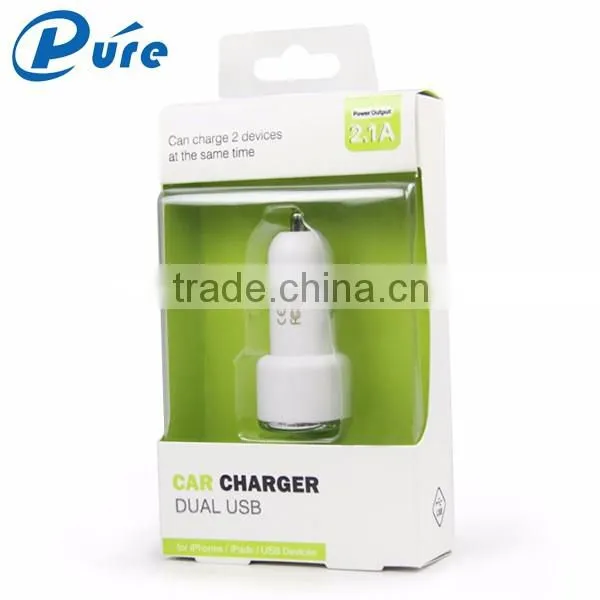 2016 Newest Electric Car Charger Radio Type Two Ports USB Radio Car Charger Power Supply