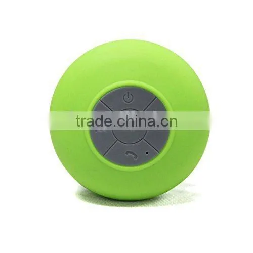 Innovative Waterproof Bluetooth Speaker With Silicon Suction Cup For Mobilephones Tablets PCs