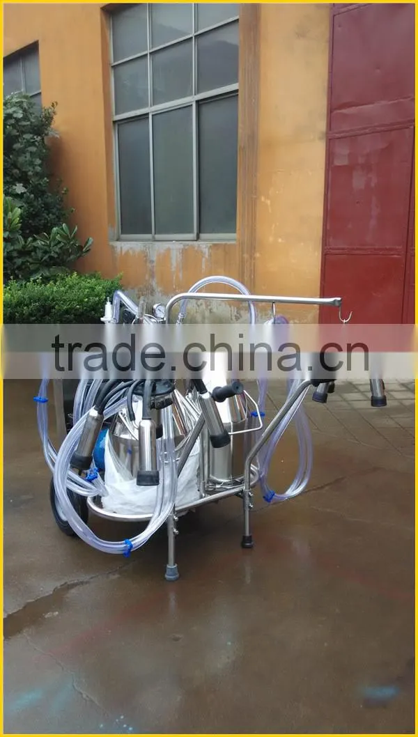 stainless steel trolley milking machine