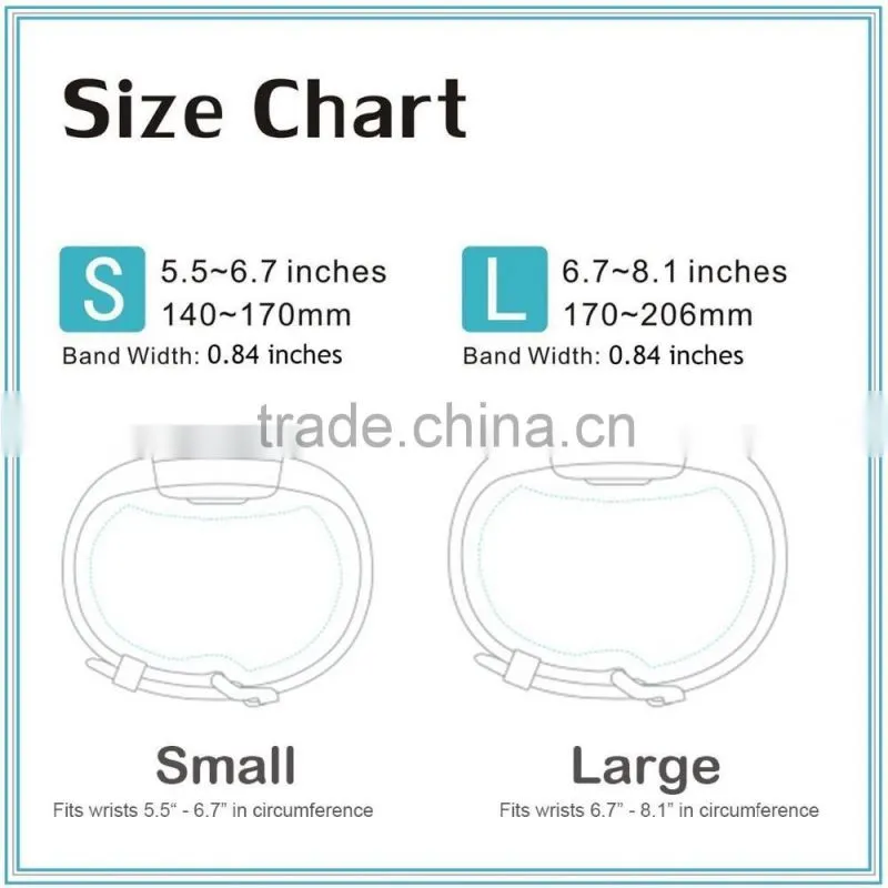 Silicone band For Fitbit charge 2 Band charge2 heart rate smart bracelet strap stainless steel buckle
