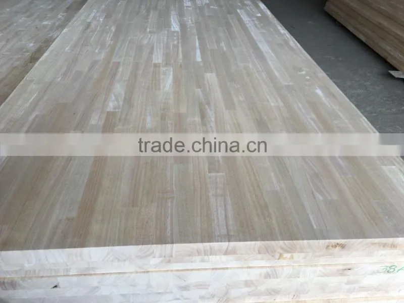 Rubber wood finger joint panel for stairs treads/rubber squares for window scantlings