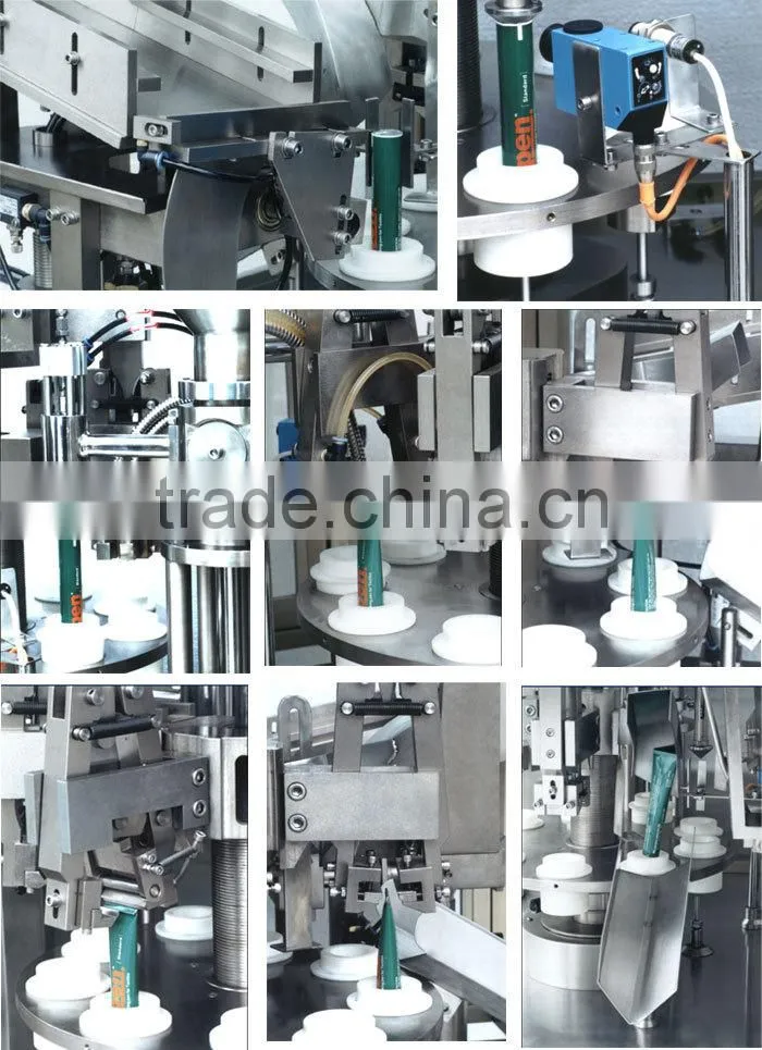 Automatic Medical Ointment Tube Filling And Sealing Machine