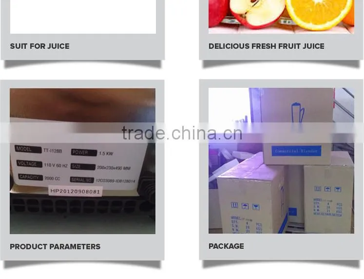 2016 Digital Control CE Aluminum Base for Commercial Raw Material Blender