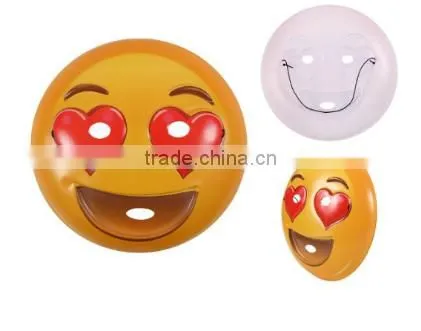 High Quality Plastic PVC Mask Emoji Smiley Emoticon Fun Ultra Alsino Suitable for Adults and Teenagers with Elastic Fastening wi