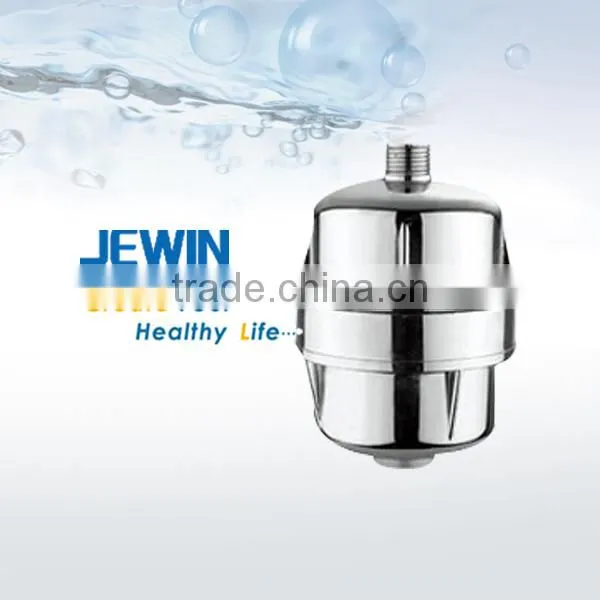 Electroplated cover shower filter with kdf and activated carbon chlorine remover