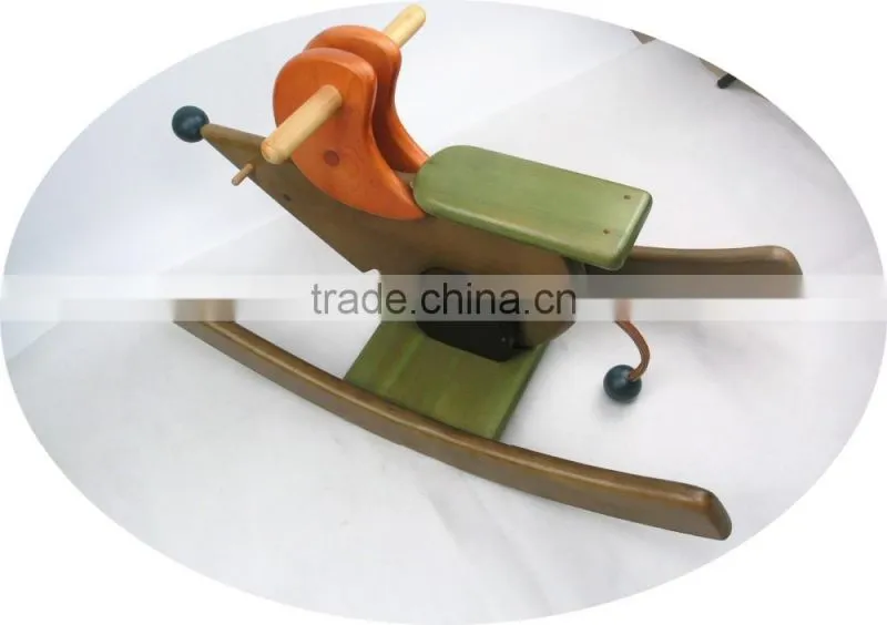 Chinese manufacture baby rocking wooden horse kids mantis balance toy