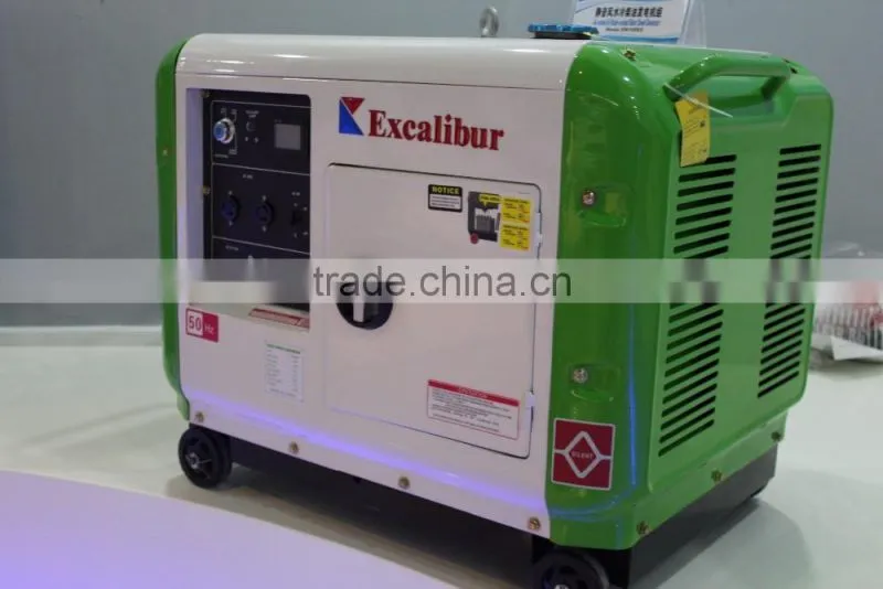 New Performance Model SS7500DS-1 5500w Mini Movable Single phase Super Silent Diesel Generator For Daily Use