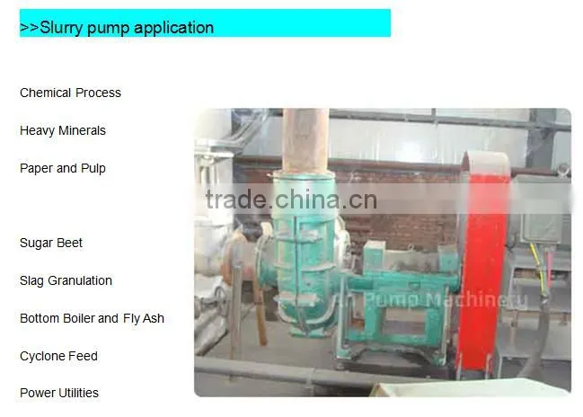 Centrifugal Rubber gold mining solid slurry pump price