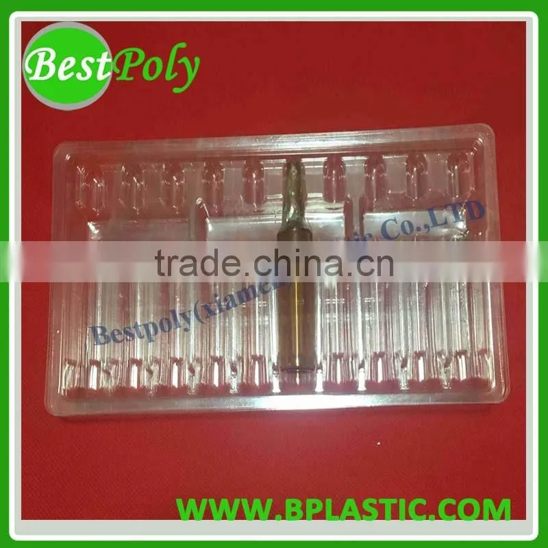 Custom pill blister pack, plastic blister tray for medical ampoules