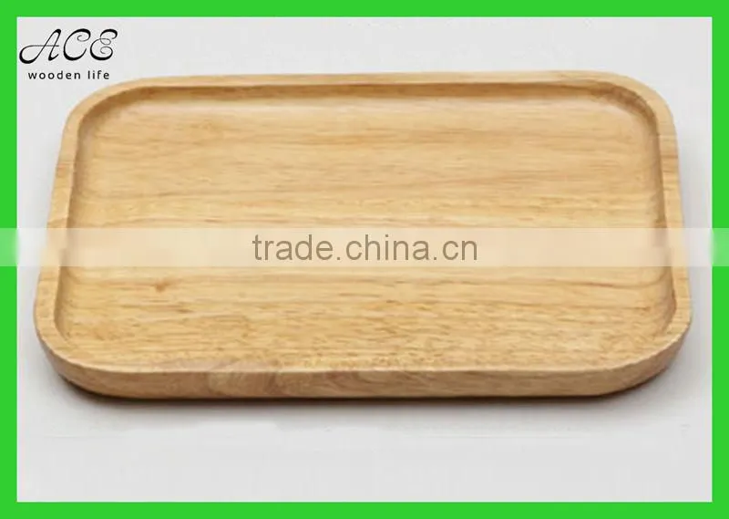 Wood tray Rectangle wooden serving tray Wood plate