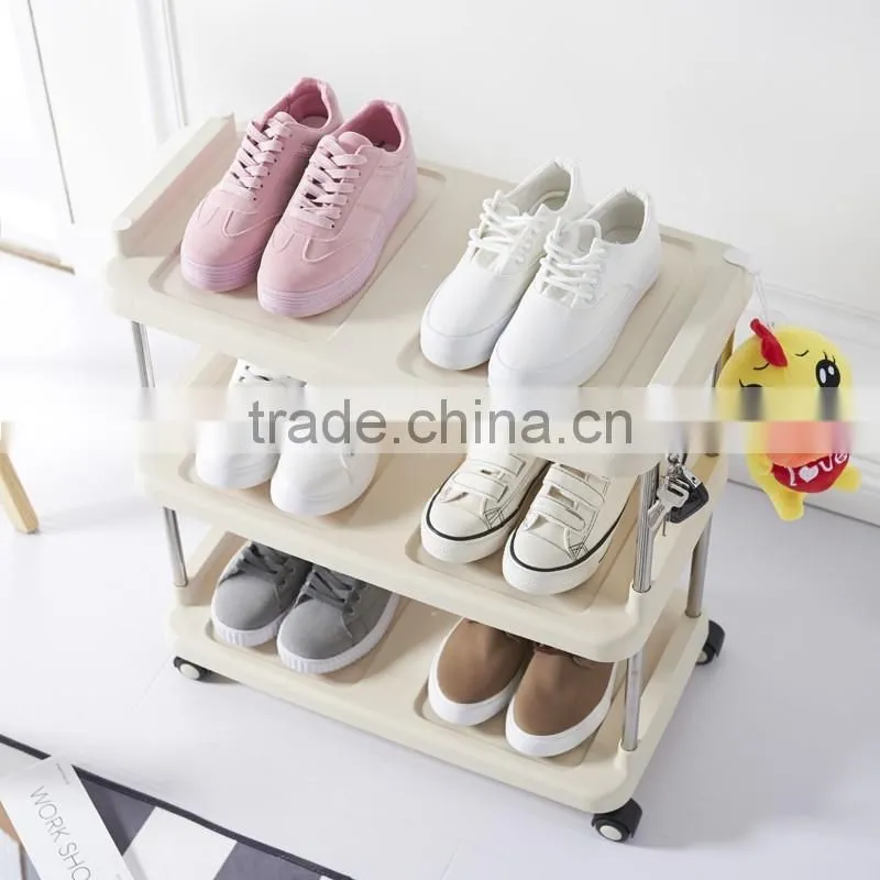 3 Tier Durable Impact and Rust-Resistant Plastic Shelves