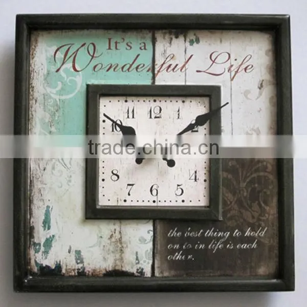 Wooden Decorative Wall Clock MDF Wall Clock