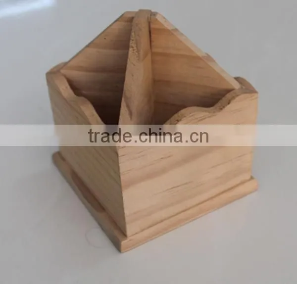 2016 new design decoration wooden pen holder rack funny office supply wholesale