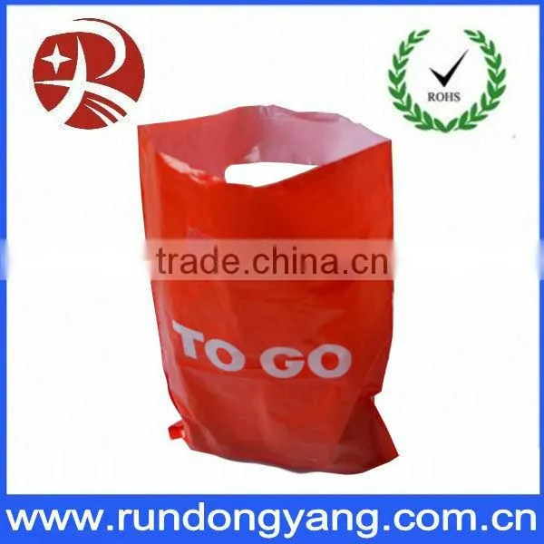 plastic carrier Bag t-shirt bag on roll