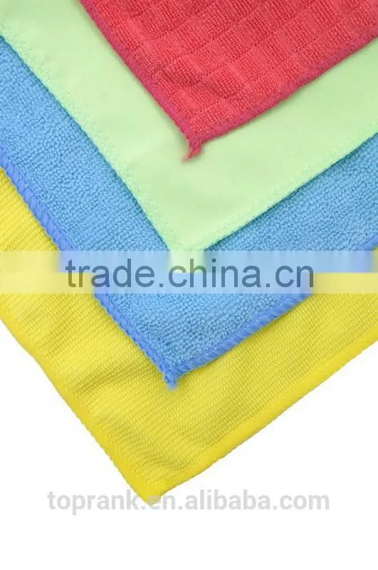 Custom logo 4pcs colorful car cleaning wash microfiber car towel