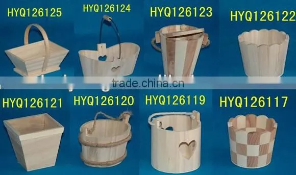 wooden barrel bucket