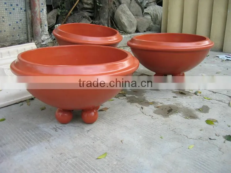 Fiberglass planter pots