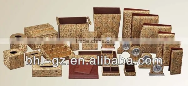 Fashionable snake print leather product PW-101,leather set series for hotel guest room,hotel leather kit