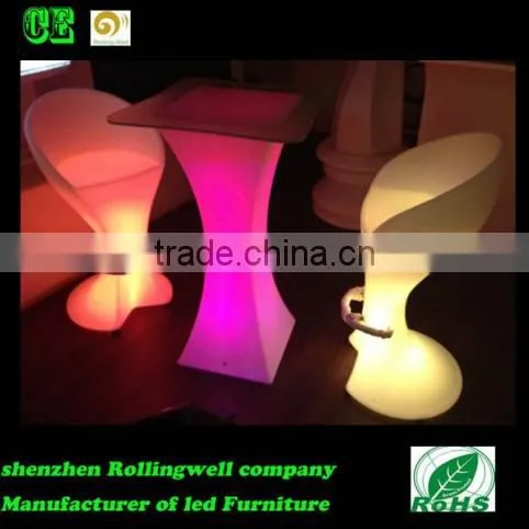 high quality RGB Colors Changing Lighting Led Bar Stools/CE ROHS approved led Illuminated LED Bar Chairs