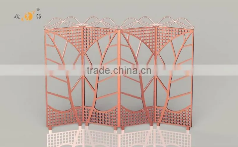 2016 new design antique looking room hotel metal folding screens