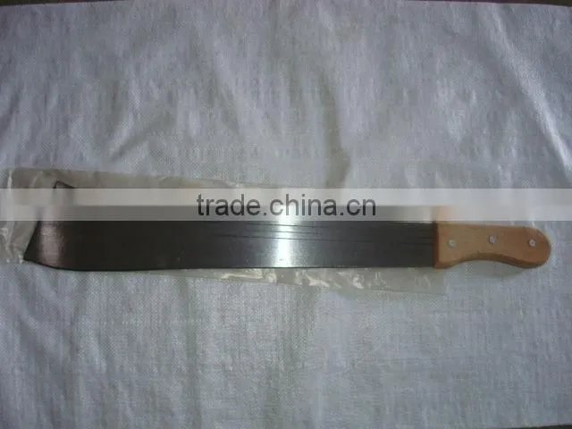 machete with wood handle