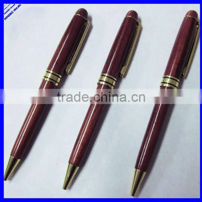 High quality 137mm length promotional wood pen
