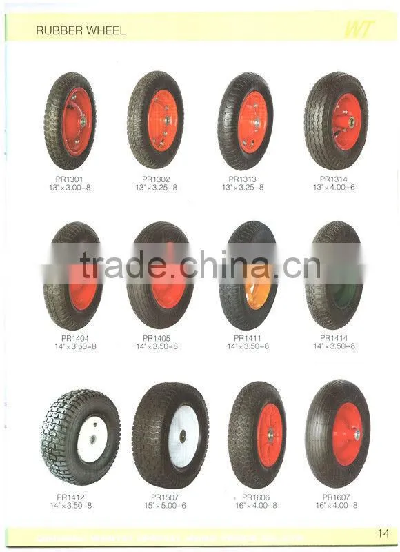 4.00-8 rubber wheel