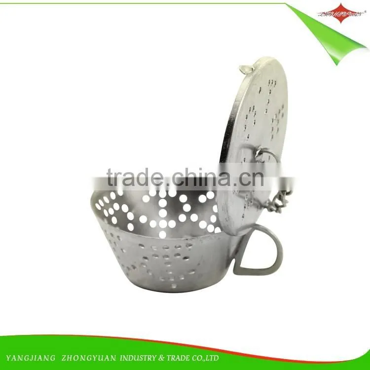 ZY-S3009 430 Stainless Steel Tea Infuser Tea Strainer cup shape accessories for Kitchen Leaf Tea