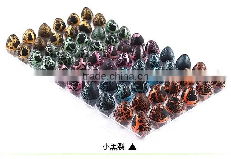 60pcs/box Hot Sale Children Educational Toy Animal Hatching Dinosaur Eggs Toy Growing Fracture Water Eggs