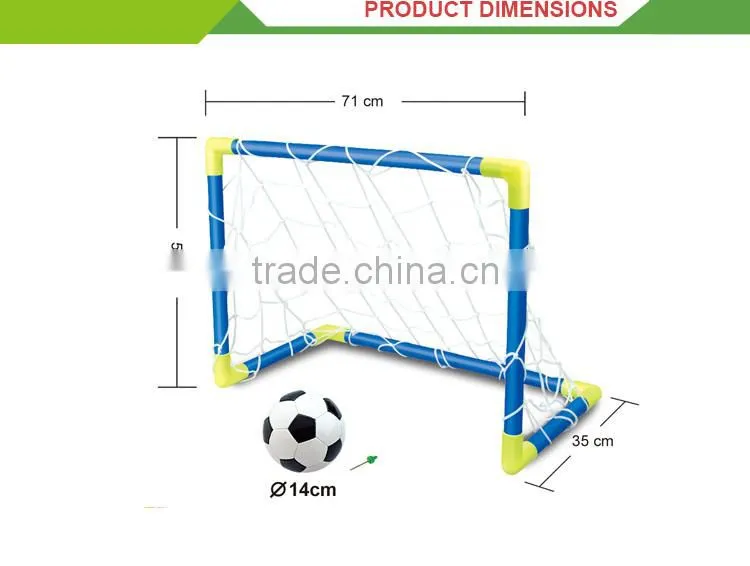Hot sale kids play large inflation door toy plastic football players