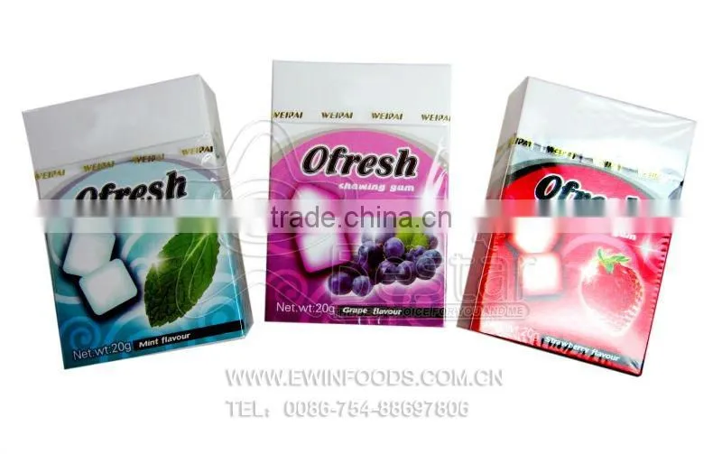 Different Flavor Sugar Free&Chewing Gum with Xylitol Chewing Gum