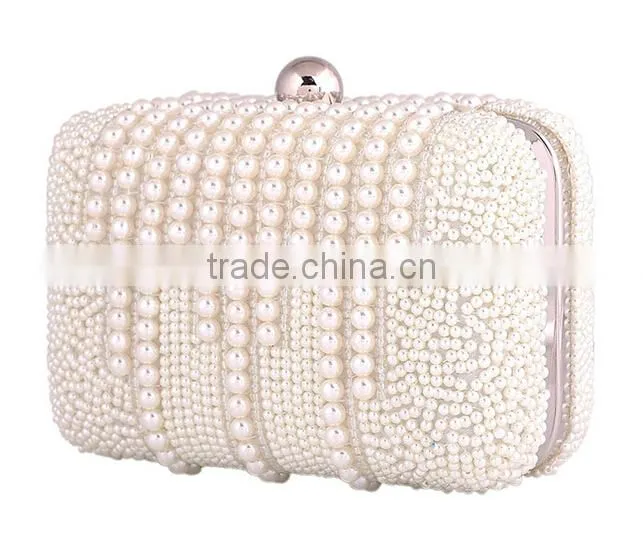 2015 new style fashion ladies pearl evening bags