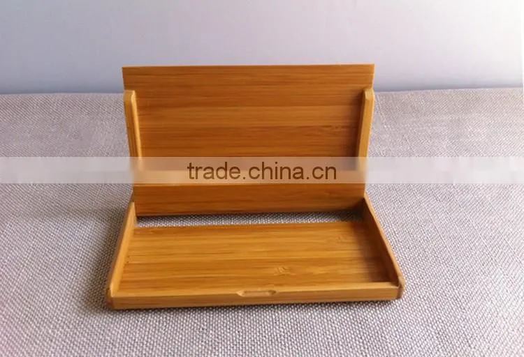 Cute useful simple bamboo business card holder/boxes