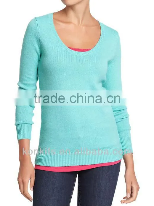 Women's Round-Neck Softest Sweaters
