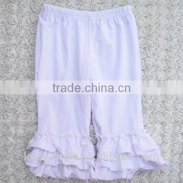 Hot Sale Baby Girls Ruffle Pants Triple Bottom Ruffle Children Icing Leggings Pants Wholesale Kids legging Pants