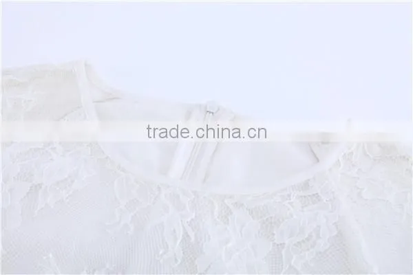 2015 latset MaxNegio Loose lace sleeves Pure Perspective sharara dress
