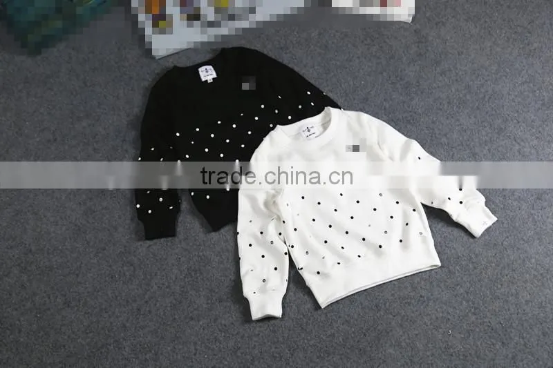 long sleeves round neck pullover hoodie for children