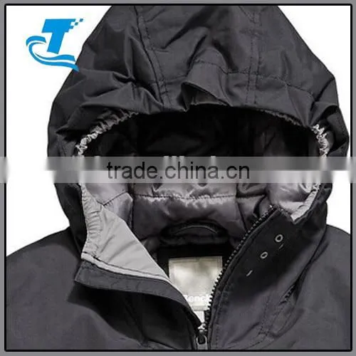 Boys Hooded Padded Jacket with Thumbhole Cuffed Sleeves