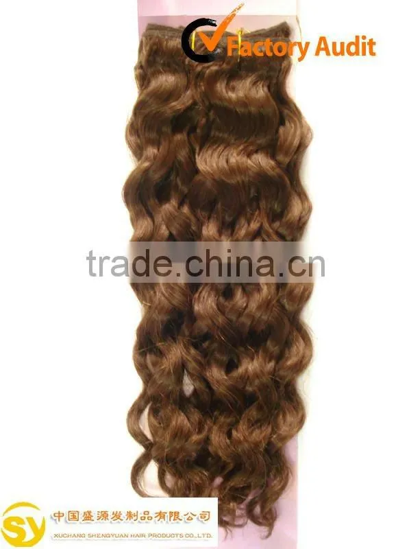 Yaki human hair weft/two tone hair weave extensions