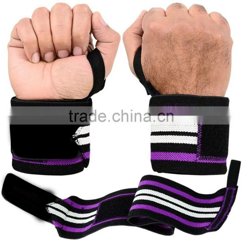 Crossfit Wrist Wraps / Custom Weight Lifting Wrist Wraps (1pair) 12''18'' in Black, GREY,White