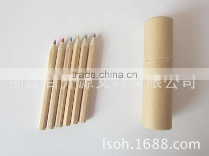 3.5''HB black wood pencils wih diamond in paper tube