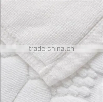 100% cotton jacqaurd hotel bath mat