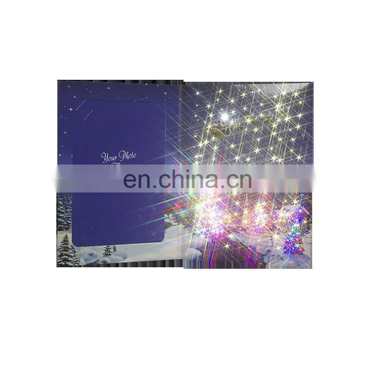 Hot selling promotion picture paper photo frame with led light