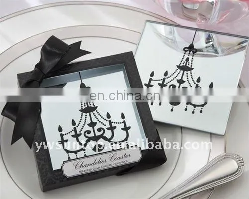 mirrior coaster china wholesale wedding giveaway gift favor