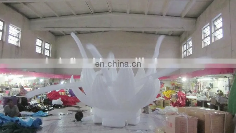 customized multicolor led lighting advertising small inflatable air dancer of flower