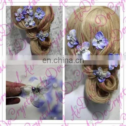 Aidocrystal flower hair accessories purple,hair accesories for wedding,fashion hair clip accessories